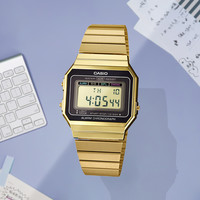 CASIO卡西欧复古潮流小银表小方块小方表手表男A700WMG-1A/7A/9A