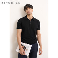 【超柔长绒棉】ZINGCHEN针织polo衫男短袖 纯色新疆纯棉翻领T恤