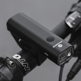 洛克兄弟自行车灯前灯夜骑强光手电筒USB充电防雨山地车骑行装备