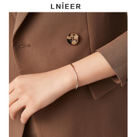 LNIEER银饰莫比乌斯纯银手镯女素圈银小众设计首饰手环520物