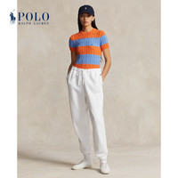 Ralph Lauren/拉夫劳伦女装 24春修身版绞花结棉针织衫RL25208