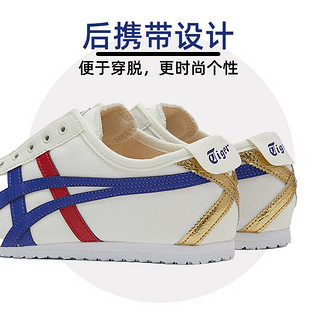 Onitsuka Tiger鬼冢虎男鞋女鞋 24夏运动鞋子低帮一脚穿帆布鞋懒人鞋休闲鞋 100/后跟金标/一脚穿/晒图退15 38码(240mm)