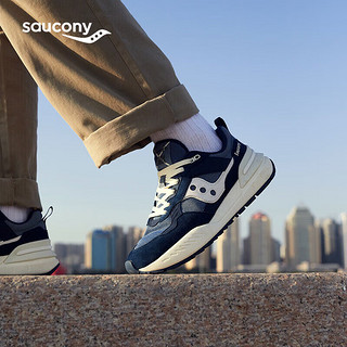 Saucony索康尼SHADOW 5000X男女休闲鞋复古耐磨舒适运动鞋兰白44.5