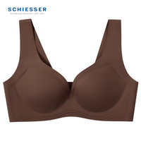 舒雅(Schiesser)女士冰丝背心文胸Bra无痕软支撑无扣内衣文胸E0/22982B 粉啡 M
