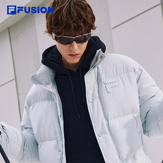 FILA FUSION斐乐潮牌羽绒服女冬季时尚保暖外套男 湘妃灰-GY 165/88A/S