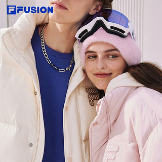 FILA FUSION斐乐潮牌羽绒服女冬季时尚保暖外套男 赤粉色-PK 165/88A/S