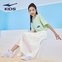 鸿星尔克女童裙子夏季儿童大童时尚半身裙女孩百搭透气网纱裙