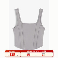 HOLLISTER24夏新款辣妹鱼骨运动修身方领吊带背心 女 KI339-4164