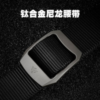 战术鸟R6(钛合金扣)户外尼龙腰带 耐用工作皮带男帆布运动裤带军 105cm