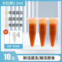 宠小帅丰年虾卵卤幼虫幼鱼粮开口粮冰冻丰年虾卵鱼食热带小鱼粮斗鱼饲料 1.5ml特浓大红卵*10支