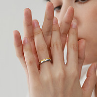 88VIP：MOKINGRAN 梦金园 素圈纯银戒指设计师款高级感指环小众情侣对戒生日礼物送礼