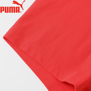 PUMA彪马PUMA 男士内裤 透气运动男平角内裤3条装 红色 L L(140-160斤)