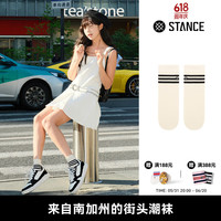 STANCE女生315夏季轻薄款经典条纹低筒休闲潮袜JK舒适透气百搭 白色W315B24BAS-WHT S