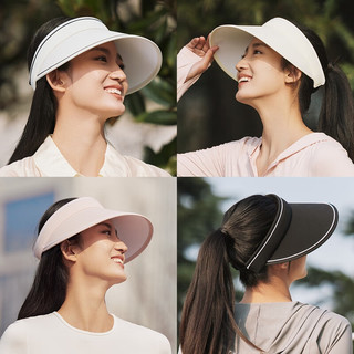 森马（Semir）帽子女生2024时尚遮阳防晒帽大帽檐显脸小校园运动空顶帽 黄色调00333 均码