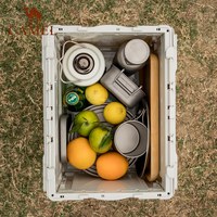 骆驼 CAMEL户外露营收纳箱折叠整理储物箱子野营桌装备用品便携杂物包袋