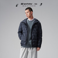 HLA海澜之家羽绒服男22新锐设计师系列短款外套男冬HWRAW4U017A 藏青33 175/92A/L