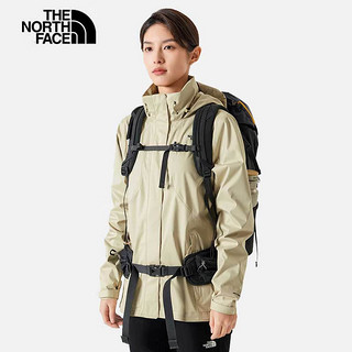 THE NORTH FACE 北面 冲锋衣女户外防风单层硬壳夹克8AV8 卡其色/3X4 XL 8AV8/卡其色