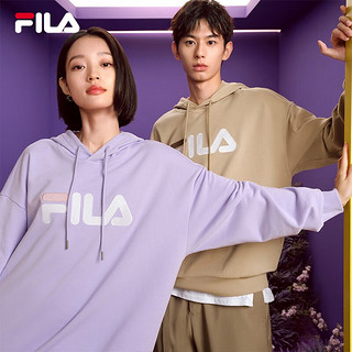 斐乐（FILA）多彩卫衣长袖装宽松时尚运动连帽套头衫男女上衣印花 数字薰衣草-PR 190/108A/3XL