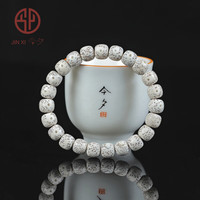 今夕海南星月菩提子手串单圈正月玄月高密大籽绕指柔佛珠圆珠文玩男女 老型桶珠9*8mm正月23+1颗 女生款