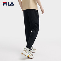 FILA 斐乐 ILA 斐乐官方男士针织长裤2024夏季新款时尚舒适休闲收口运动裤