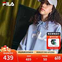 斐乐（FILA）多彩卫衣长袖装宽松时尚运动连帽套头衫男女上衣印花 （加绒）纯真蓝-LB 190/108A/3XL