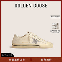 GOLDEN GOOSE 女鞋 V-STAR 2系列休闲运动板鞋脏脏鞋 米色 35码225mm