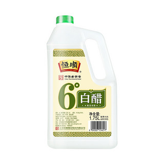 88VIP：恒顺 6度白醋1.75L酿造食醋调味品调味料调料餐饮装食用家用食用醋