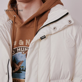 Teenie Weenie Men小熊男装冬季时尚休闲宽松羽绒服潮外套同款 象牙白 185/2XL