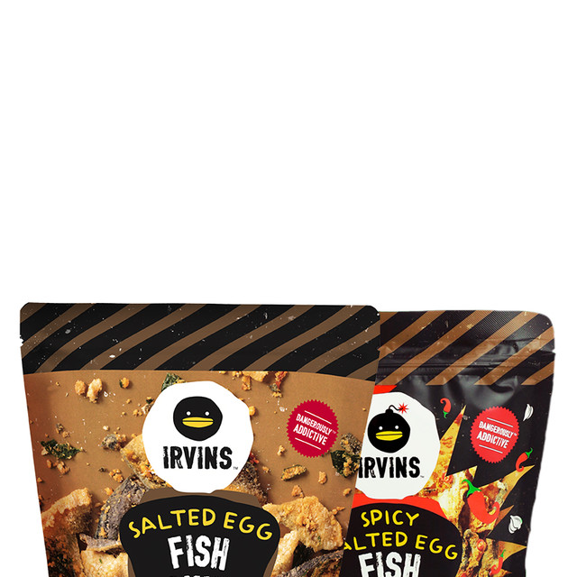 IRVINS 新加坡进口特产IRVINS咸蛋黄鱼皮酥脆休闲即食零食95g
