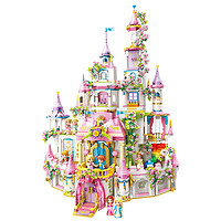 启蒙积木繁花绮梦莉亚公主城堡模型拼装益智儿童玩具女孩圣诞