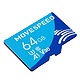 PLUS会员：MOVE SPEED 移速 64GB MicroSD存储卡 U3 V30 4K