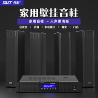 先科(SAST)专业会议室音响套装家庭KTV背景音乐壁挂式培训会议设备系统蓝牙5.1功放壁挂吊挂音柱一拖二G300