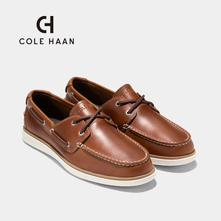 colehaan/歌涵 男士乐福鞋 24年夏新款牛皮革一脚蹬休闲商务单鞋C38876 棕色 4