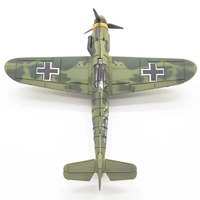 玩控 二战飞机模型军事拼装模型BF109玩具diy手工制作仿真模型 军绿色