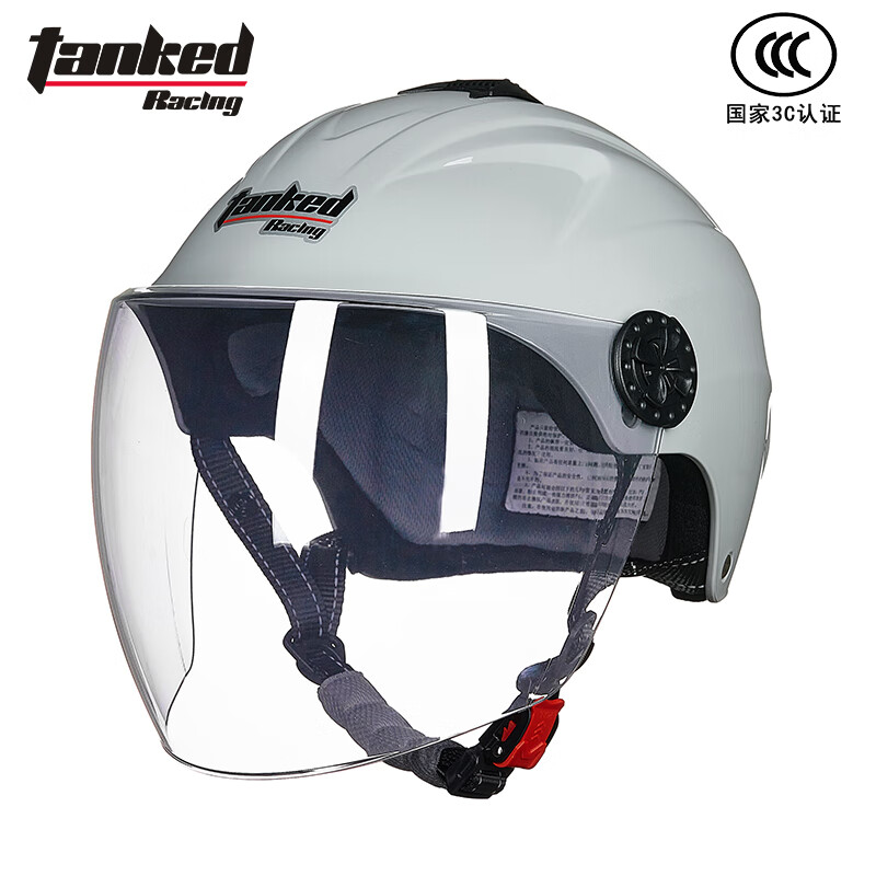 坦克（Tanked Racing）电动车摩托车头盔T508男女四季防晒安全帽 均码