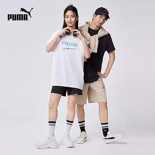 88VIP：PUMA 彪马 UMA彪马官方男女撞色美式休闲纯棉短袖T恤DOWNTOWN TEE 630113