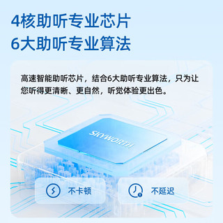 创维Skyworth 助听器老年人重度耳聋轻中度耳内式蓝牙隐形年轻人 Q1(贈血压计）