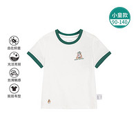 暇步士 性儿童云柔棉运动T恤24年夏装新款男女童纯棉抑菌短袖圆领衫