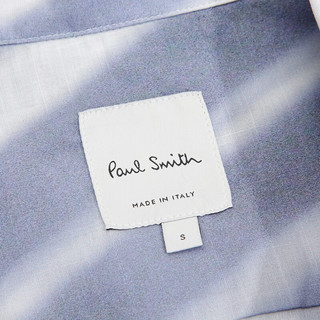 保罗史密斯（paulsmith）男士PS常规版短袖衬衫上衣浅蓝色L父亲节