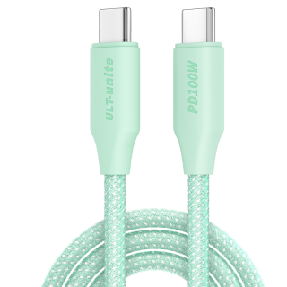 ULT-unite 优籁特 PD100W 双Type-C编织数据线 0.5m