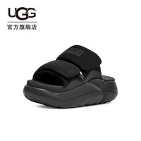 UGG夏季女士休闲运动舒适时尚厚底露趾魔术贴凉拖鞋 1152689 WHT | 白色 37