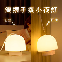 川致 遥控小夜灯卧室睡眠灯婴儿喂奶月子护眼usb充电床头灯宿舍led台灯 1个