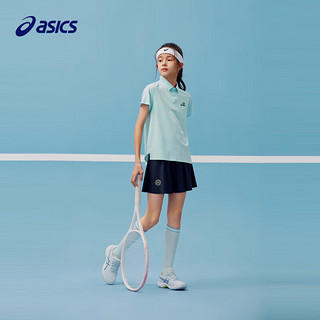 亚瑟士（asics）童装2024年女童夏轻薄柔软飘逸运动网球裙短裙子332241124067 50藏青色 140