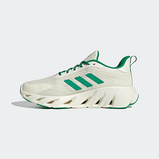 adidas ALL DAY BOOM透气网面跑步运动鞋男女阿迪达斯JH7525 奶油白/绿色/奶油白 38.5