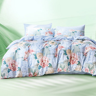富安娜家纺 家纺床上六件套纯棉套件床单被罩枕套套件 芒种 1.5米床 (被套203*229cm)