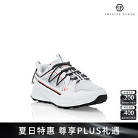 PHILIPP PLEIN 2024年夏季男女同款网眼系带低帮运动鞋 sport 白色 41