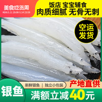 芡食坊新鲜小银鱼 太大湖三白鲜活淡水银鱼 宝宝辅食面条鱼