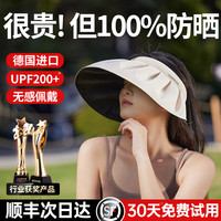 【德国权尚】防晒帽女遮阳大帽檐太阳防紫外线帽子全方位空顶夏季