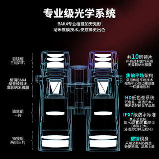 双筒望远镜高倍高清专业级看演唱会观剧观鸟便携式手机日夜两用军