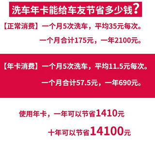 车猪猪【到店服务】洗车服务全国到店洗车卡年卡12次普洗洗车服务 五座洗车（12次）下单